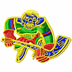 Hockey Embroidery Design 9